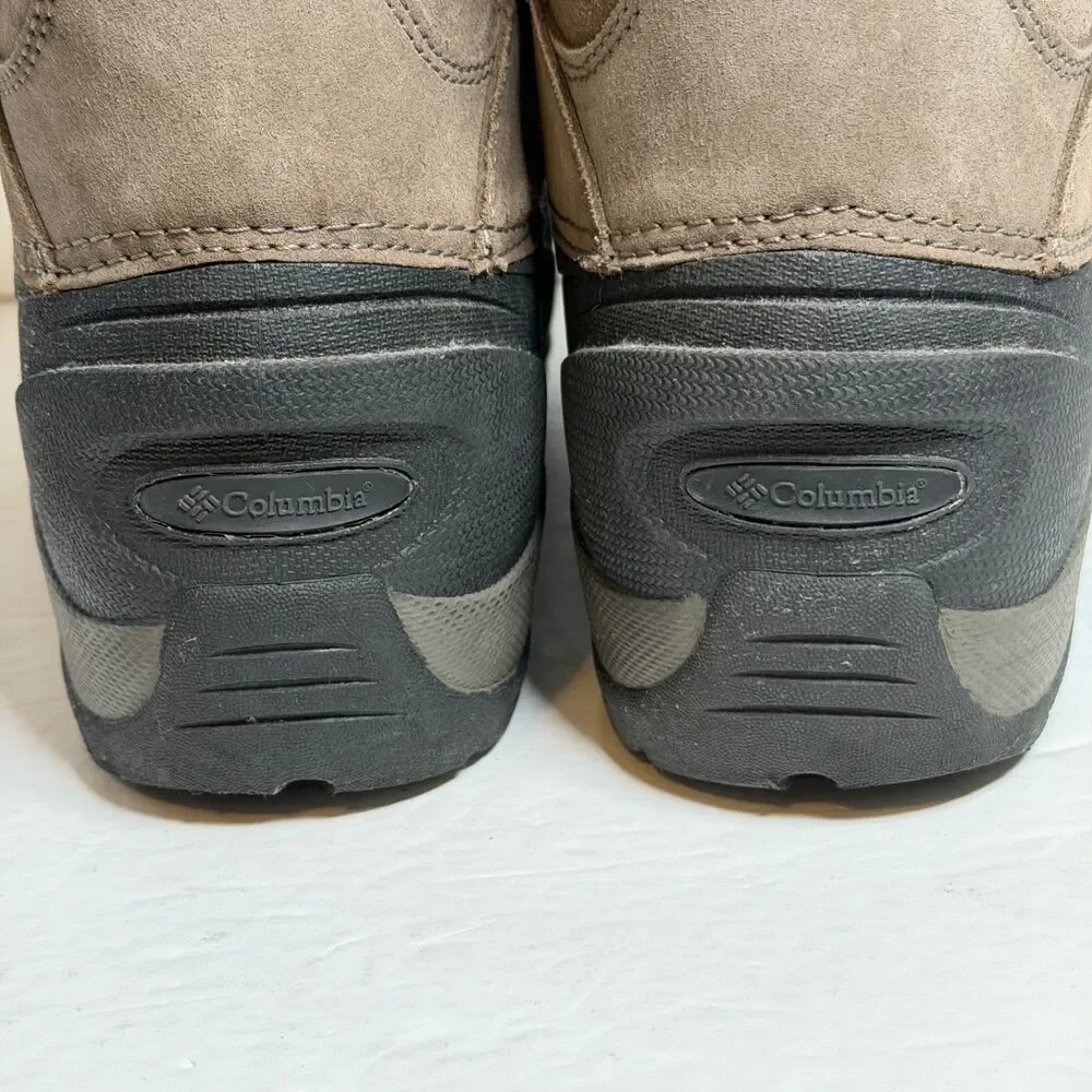 Columbia Cascadian Summit Boots Mens 11 Brown Suede Thermolite Snow Winter